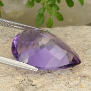 9,17 ctw natürlicher Mittel-helles Purpurviolett Amethyst, Birnenform, VS