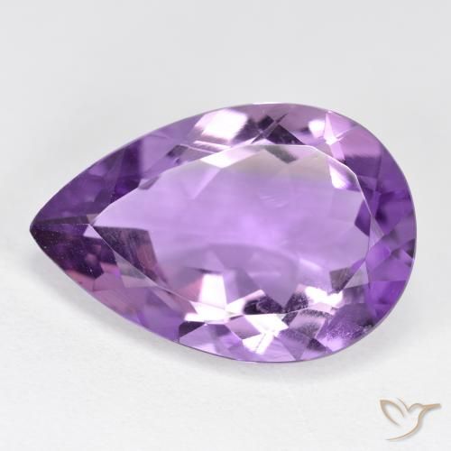 8.35ct Natürlicher tiefviolett Amethyst, Birnenform, VVS-VS