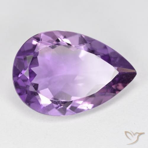 9,17 ctw natürlicher tiefviolett Amethyst, Birnenform, VVS-VS