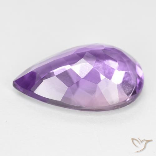 9,17 ctw natürlicher tiefviolett Amethyst, Birnenform, VVS-VS