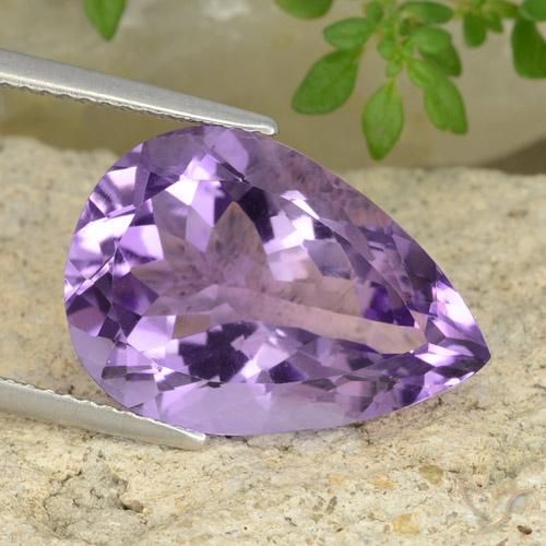 9,17 ctw natürlicher tiefviolett Amethyst, Birnenform, VVS-VS