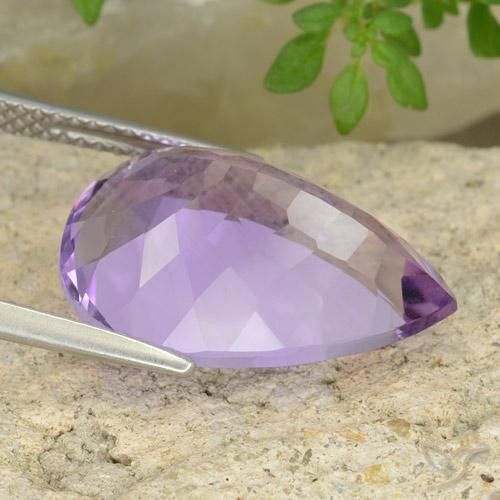 9,17 ctw natürlicher tiefviolett Amethyst, Birnenform, VVS-VS