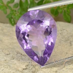 9,17 ctw natürlicher Mittelviolett Amethyst, Birnenform, VS
