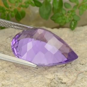 9,17 ctw natürlicher Mittelviolett Amethyst, Birnenform, VS