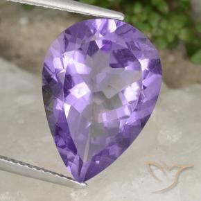 9,17 ctw natürlicher Mittelviolett Amethyst, Birnenform, VVS-VS