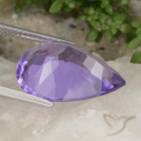 9,17 ctw natürlicher Mittelviolett Amethyst, Birnenform, VVS-VS