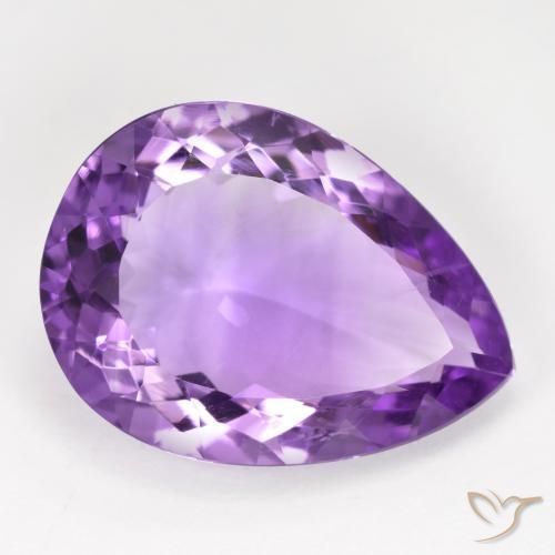9,17 ctw natürlicher Lilaisch-violett Amethyst, Birnenform, VVS-VS