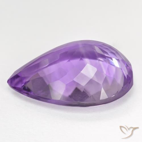 9,17 ctw natürlicher Lilaisch-violett Amethyst, Birnenform, VVS-VS
