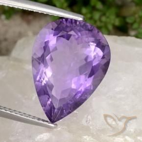9,17 ctw natürlicher Mittelviolett Amethyst, Birnenform, VVS-VS