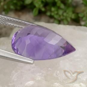 9,17 ctw natürlicher Mittelviolett Amethyst, Birnenform, VVS-VS