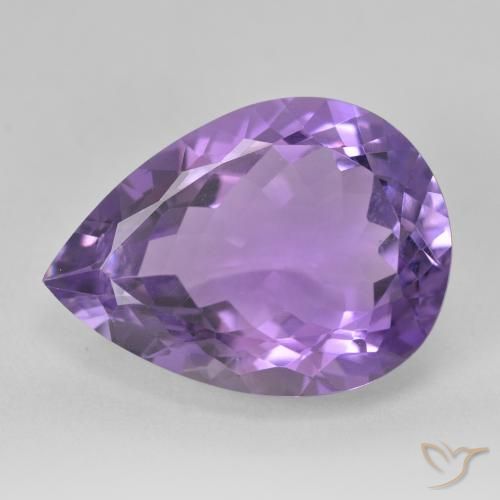9.65ct Natürlicher Mittelviolett Amethyst, Birnenform, VVS-VS