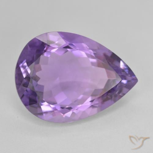 9,17 ctw natürlicher Mittelviolett Amethyst, Birnenform, VVS-VS