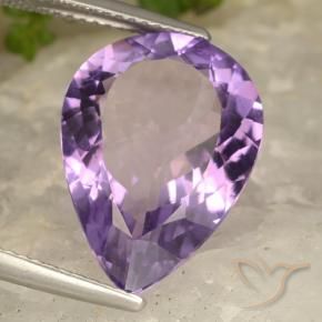 9,17 ctw natürlicher Mittel-helles Purpurviolett Amethyst, Birnenform, VVS-VS