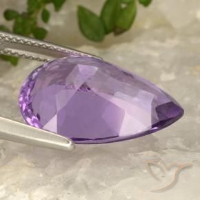 9,17 ctw natürlicher Mittel-helles Purpurviolett Amethyst, Birnenform, VVS-VS