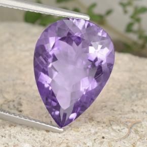 9,17 ctw natürlicher Mittelviolett Amethyst, Birnenform, VS