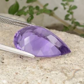 9,17 ctw natürlicher Mittelviolett Amethyst, Birnenform, VS
