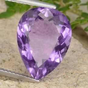 9,17 ctw natürlicher Mittelviolett Amethyst, Birnenform, VVS-VS