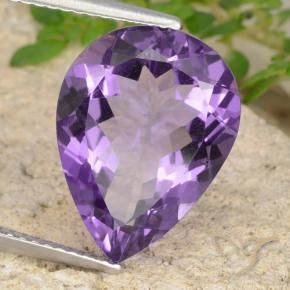 9,17 ctw natürlicher Mittelviolett Amethyst, Birnenform, VVS-VS