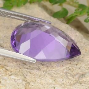 9,17 ctw natürlicher Mittelviolett Amethyst, Birnenform, VVS-VS