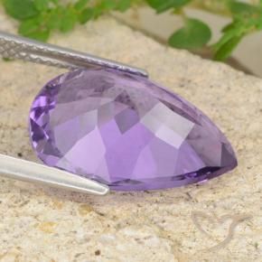 9,17 ctw natürlicher Mittelviolett Amethyst, Birnenform, VVS-VS