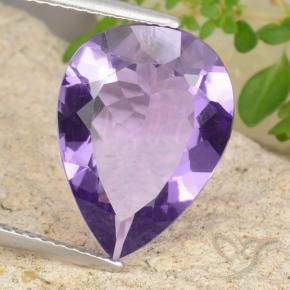 9,17 ctw natürlicher Tiefvioletter Farbton Amethyst, Birnenform, VVS-VS