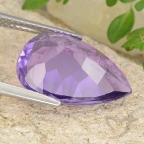 9,17 ctw natürlicher Tiefvioletter Farbton Amethyst, Birnenform, VVS-VS