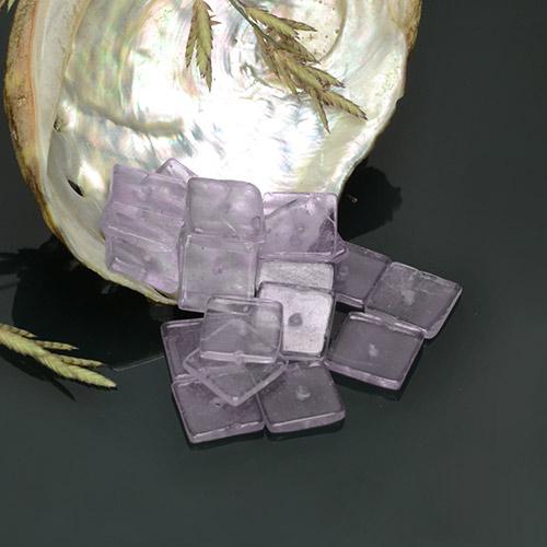 12.82ctw Natürlicher Helle Iris Violett Amethyst, Quadrat, Transparent