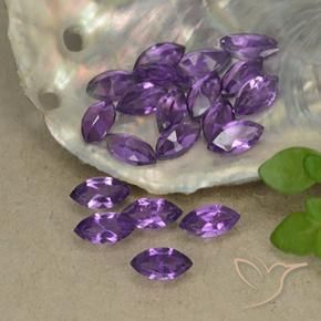 3.14 ct natürliche Mittelviolettes Violett Amethyst-Edelsteine, Marquise, VS