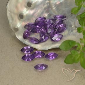 3.14 ct natürliche Mittelviolettes Violett Amethyst-Edelsteine, Marquise, VS