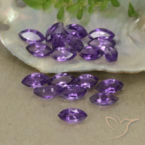 3.15 ct natürliche Mittelviolett Amethyst-Edelsteine, Marquise, VS