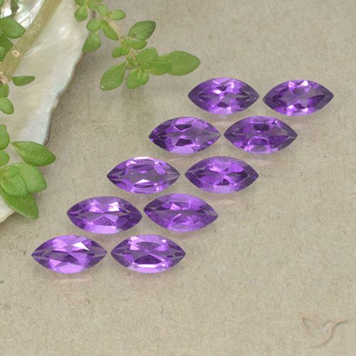 2.38ctw Natürlicher tiefviolett Amethyst, Marquise, VS