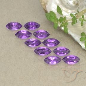 2.42 ct natürliche Intensives Violett Amethyst-Edelsteine, Marquise, VS