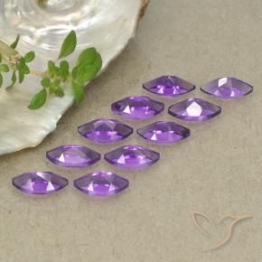 2.42 ct natürliche Intensives Violett Amethyst-Edelsteine, Marquise, VS
