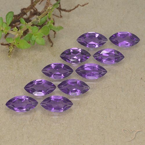 2.34ctw Natürlicher Tiefviolettes Violett Amethyst, Marquise, VS