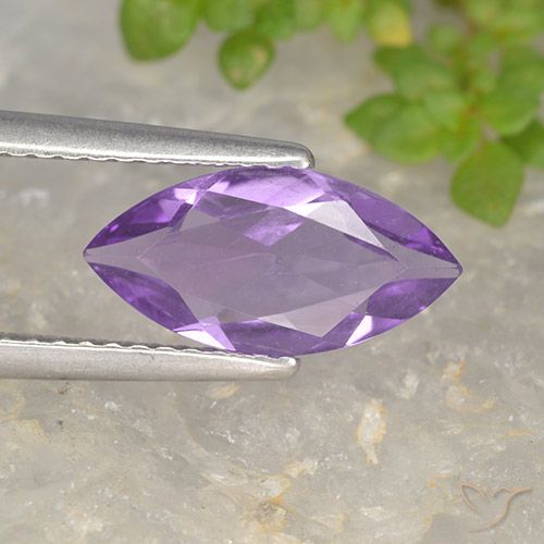 1.28ct Natürlicher Tiefviolettes Violett Amethyst, Marquise, VS