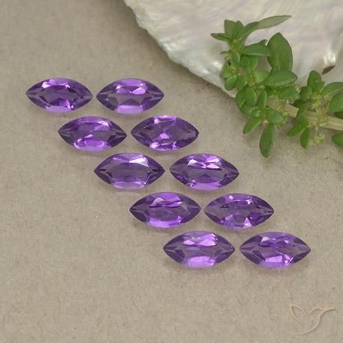 2.32 ct natürliche Lebhaftes Violett Amethyst-Edelsteine, Marquise, VS