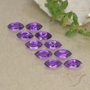 2.43 ct natürliche Mittelviolett Amethyst-Edelsteine, Marquise, VS