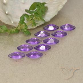 2.43 ct natürliche Mittelviolett Amethyst-Edelsteine, Marquise, VS