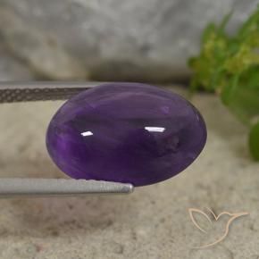9,17 ctw natürlicher Mittel-helles Violett Amethyst, Oval, Transparent