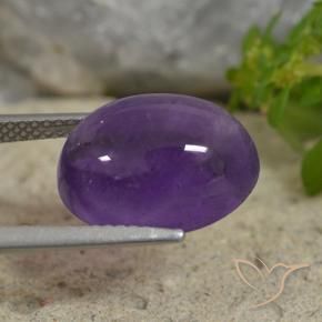 9,17 ctw natürlicher Mittelviolett Amethyst, Oval, Transparent