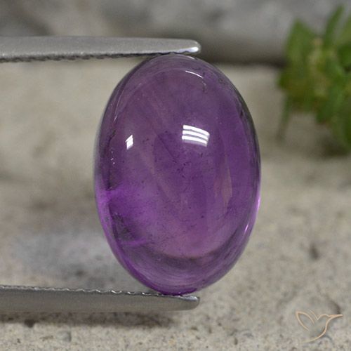 7.44ct Natürlicher Mittelviolett Amethyst, Oval, Transparent