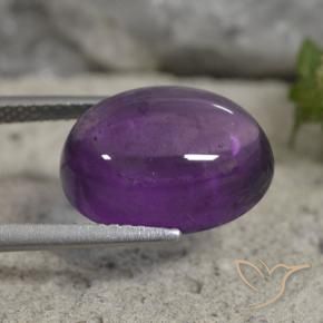 9,17 ctw natürlicher Mittelviolett Amethyst, Oval, Transparent