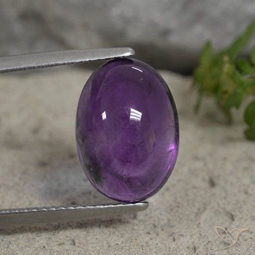 6.07ct Natürlicher Mittelviolett Amethyst, Oval, Transparent
