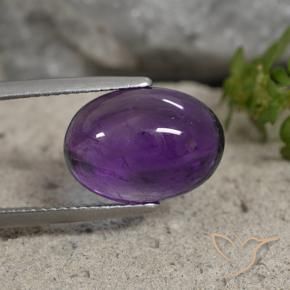 9,17 ctw natürlicher Mittelviolett Amethyst, Oval, Transparent
