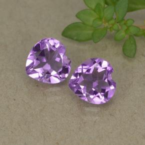 1,30 ct natürliche violetter Amethyst-Edelsteine, Herzform, VVS-VS