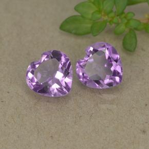 1,30 ct natürliche violetter Amethyst-Edelsteine, Herzform, VVS-VS