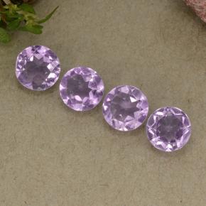 1.70 ct natürliche Violet Amethyst-Edelsteine, Rund Schliff, VS