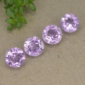 2.01 ct natürliche Mittelviolett Amethyst-Edelsteine, Rund Schliff, VS
