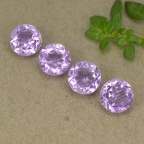 1.78 ct natürliche Violet Amethyst-Edelsteine, Rund Schliff, VS