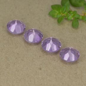 1.78 ct natürliche Violet Amethyst-Edelsteine, Rund Schliff, VS